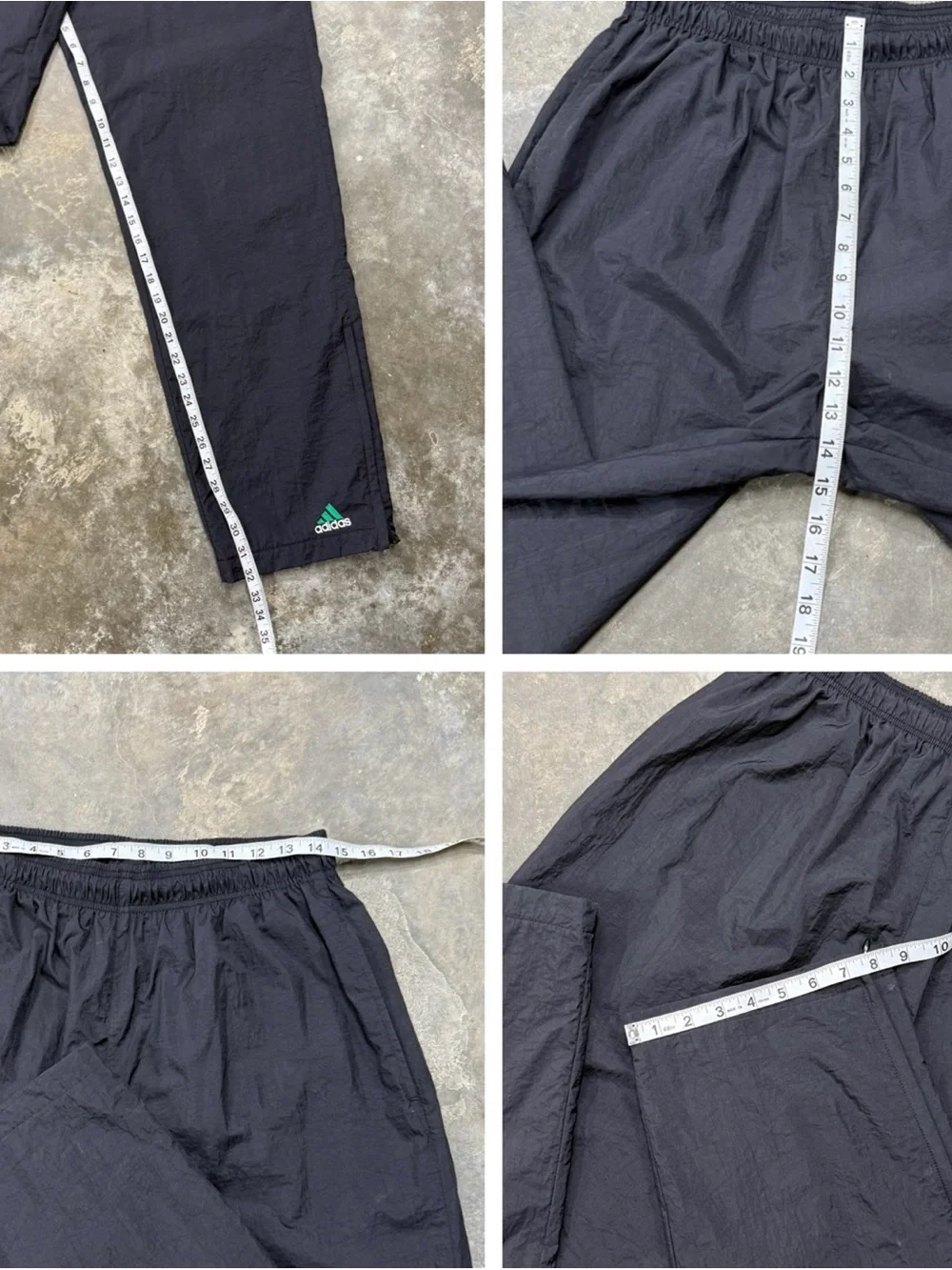 Vintage Y2K adidas Nylon Baggy Track Pants Men’s Large